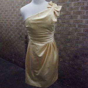 Davids bridal yellow cocktail dress